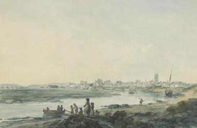Cardiff von Süden, um 1789
